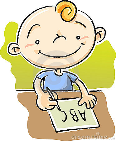 Boy Writing Clip Art Boy Writing Abc 10154285 Jpg