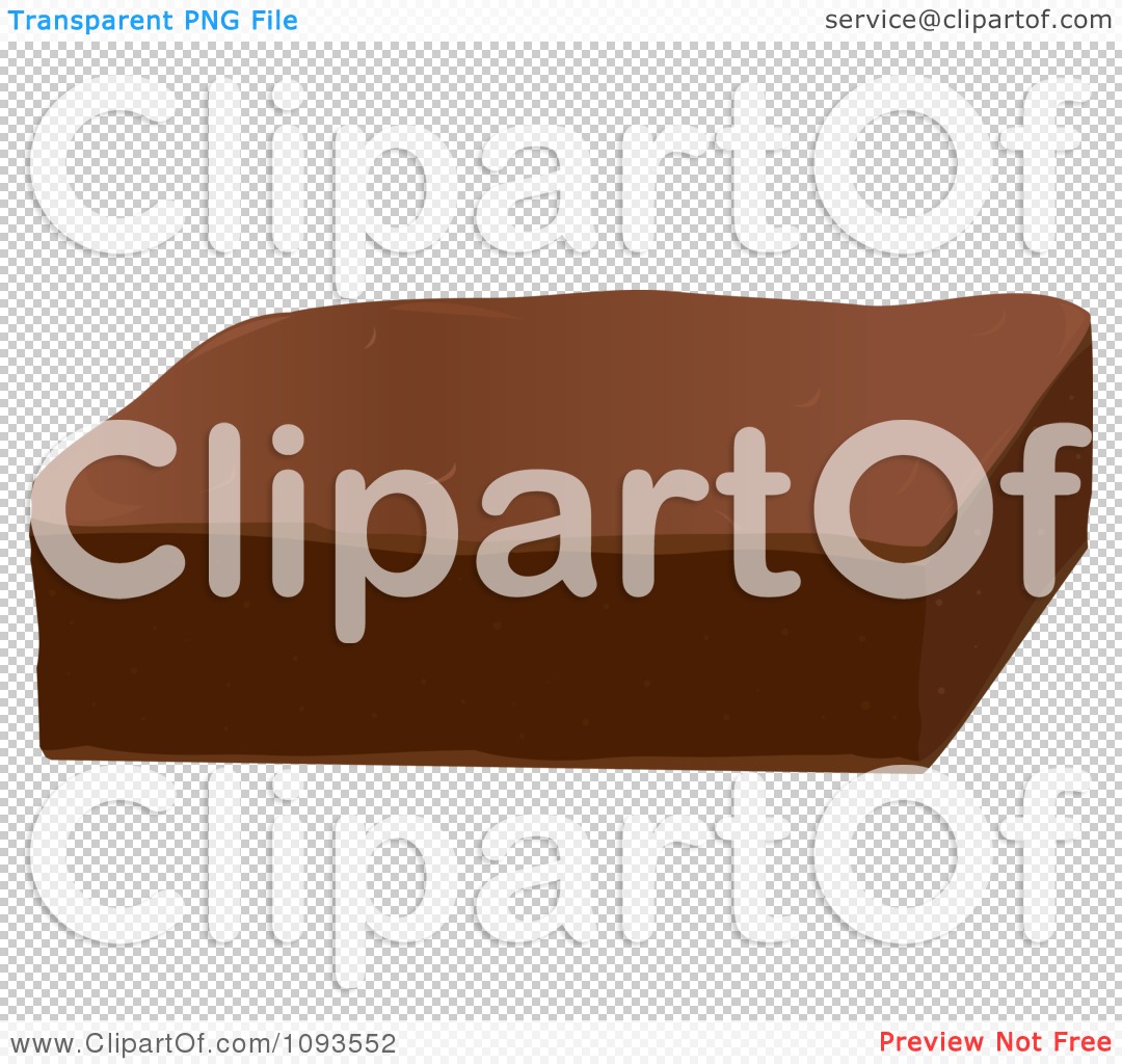 Clipart Chocolate Brownie   Royalty Free Vector Illustration By