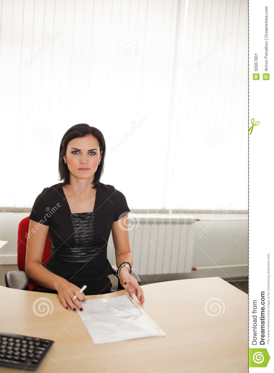 Female Office Worker Stock Image   Image  30957801