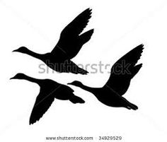 Flying Duck Stencils Flying Ducks Goose Tattoo Flying Birds Silhouette