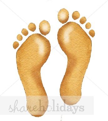 Footprints In The Sand Clip Art Free