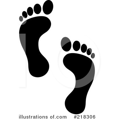 Free  Rf  Footprints Clipart Illustration  218306 By Pams Clipart