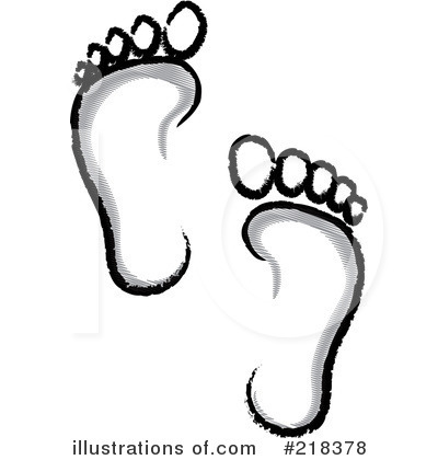 Free  Rf  Footprints Clipart Illustration  218378 By Pams Clipart