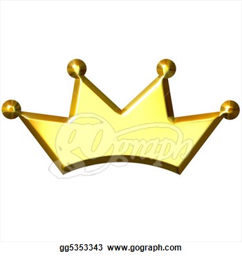 Gold Princess Tiara Clip Art 3d Golden Crown   Clipart