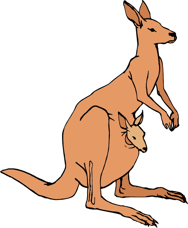 Kangaroo Clipart Black And White   Clipart Panda   Free Clipart Images