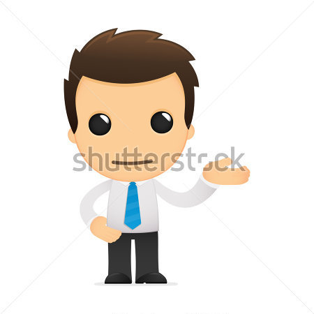 Male And Female Cartoon Office Worker Icons Vector Clipart To Download