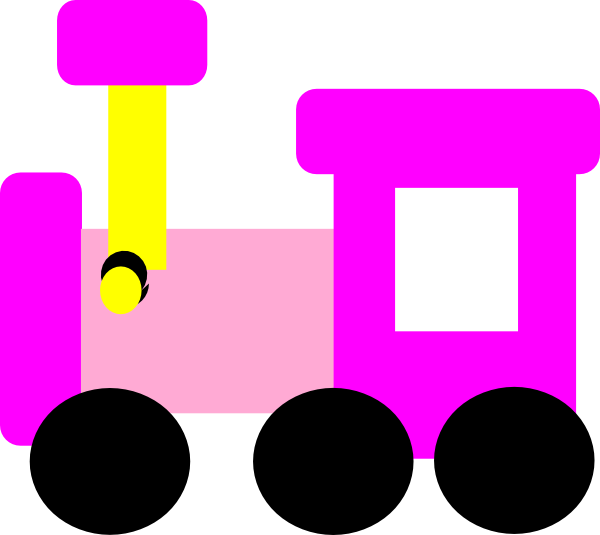 Pink Locomotive Train Clip Art At Clker Com   Vector Clip Art Online