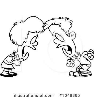 Siblings Clipart  1048395 By Ron Leishman   Royalty Free  Rf  Stock    