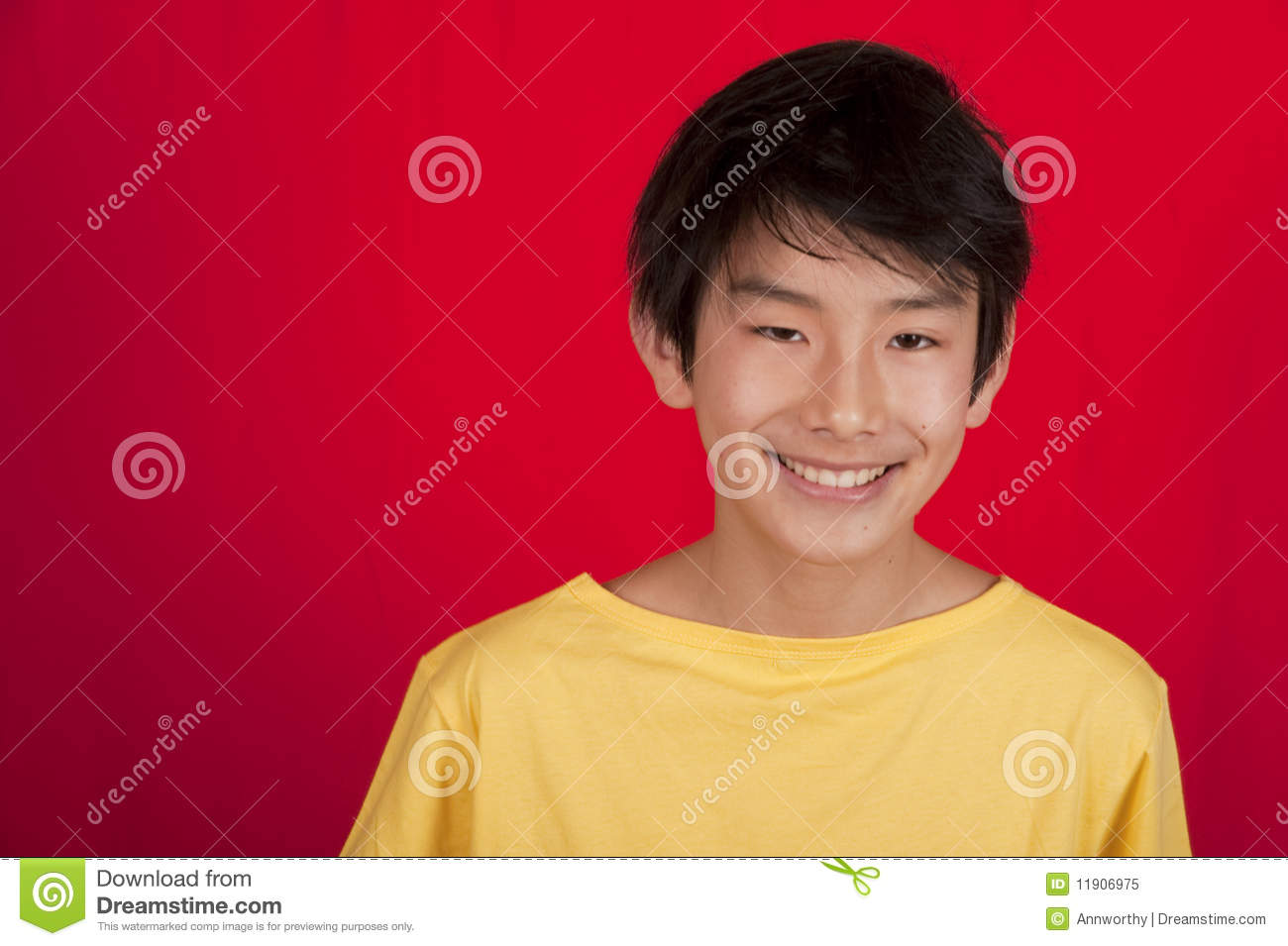 Smiling Asian Teenage Boy Royalty Free Stock Photo   Image  11906975