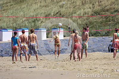 Volleyball On The Beach Editorial Image   Image  61996505