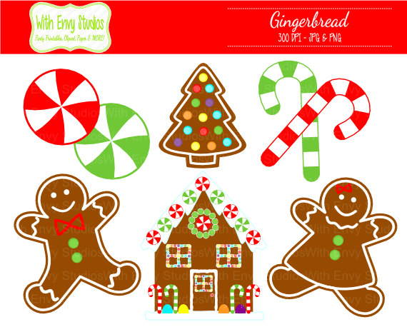 50  Off Gingerbread Clipart   Gingerbread House Clipart   Christmas