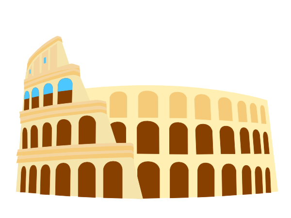 Colliseum Rome Italy Clip Art At Clker Com   Vector Clip Art Online