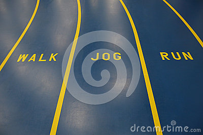 Crawl Walk Run  Athletic Track In Fitness Center