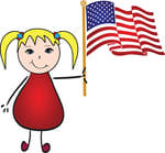 Flag Day Clip Art   Flag And Commemorate The Adoption Same Day  6    