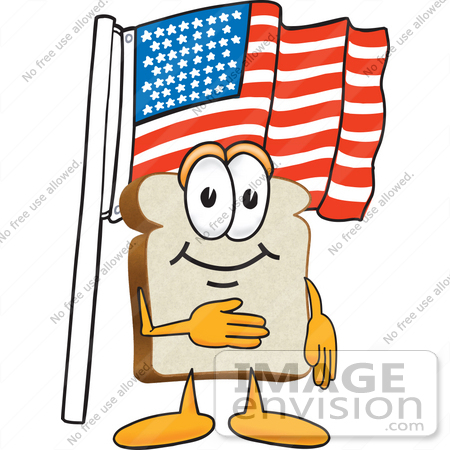Flag Day Clipart  27515 Clip Art Graphic Of A