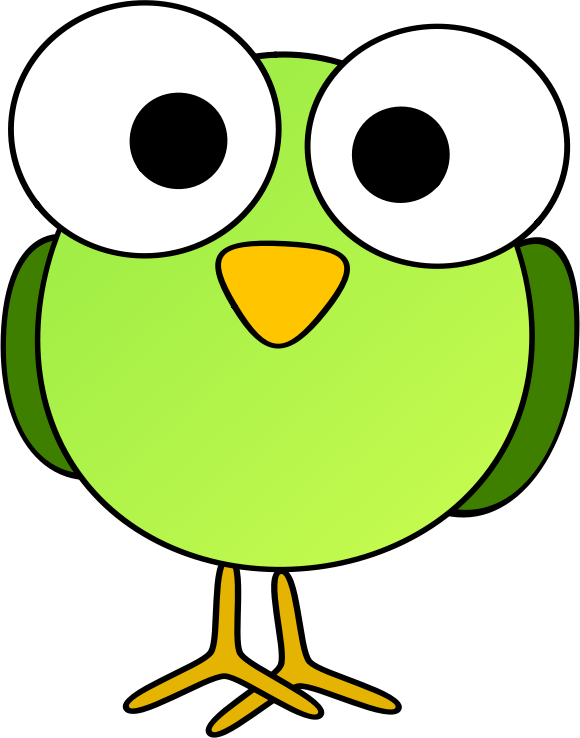 Green Googley Eye Bird