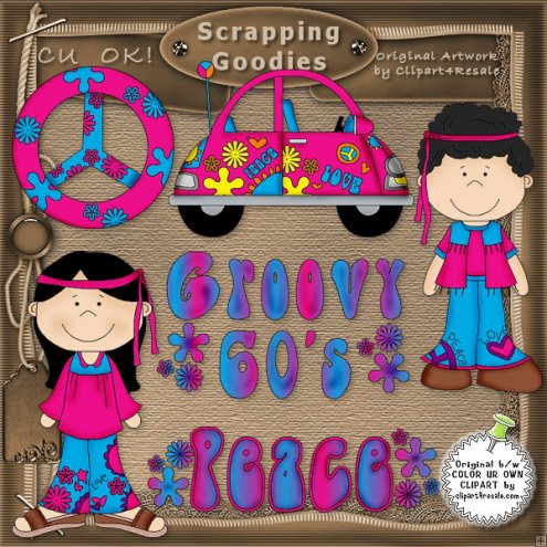 Home    Clipart    Sixties   Seventies Clipart    Groovy 60s 04    