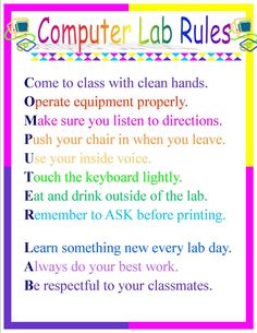 Posters For Elementary Computer Lab   Kayla Jackson  Collaboration