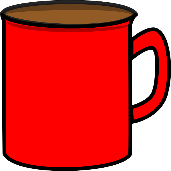 Red Mug Clip Art   Vector Clip Art Online Royalty Free   Public