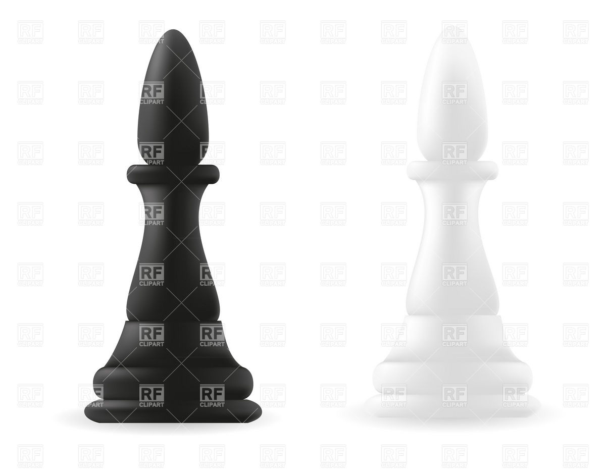 Rook Chess Piece Black And White Download Royalty Free Vector Clipart