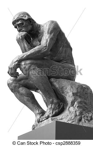The Thinker Statue Clipart The Thinker Statue By The
