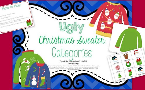 Ugly Christmas Sweaters Contest Clipart Ugly Christmas Sweater