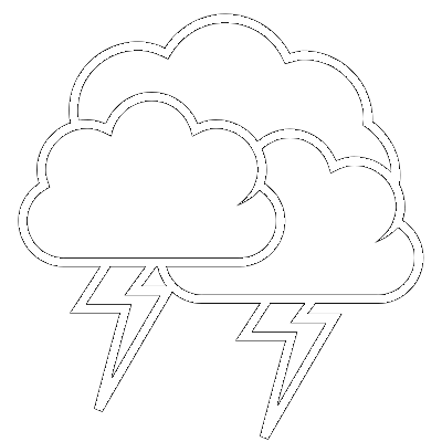 Weather Weather Icons Black And White Thunderstorm Outline Png Html