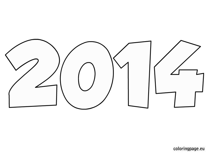 2014 Coloring Pages For Kids