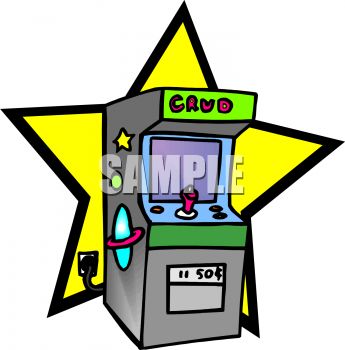 Arcade Game   Royalty Free Clipart Image