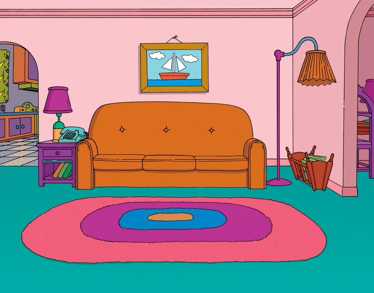 Cartoon Living Room Cartoon Room Living Room Coloring