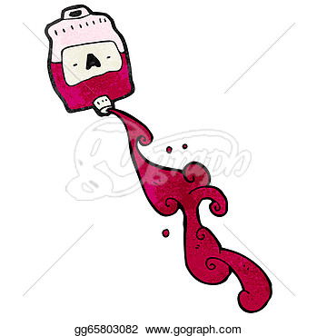 Clip Art   Medical Blood Bag Cartoon  Stock Illustration Gg65803082
