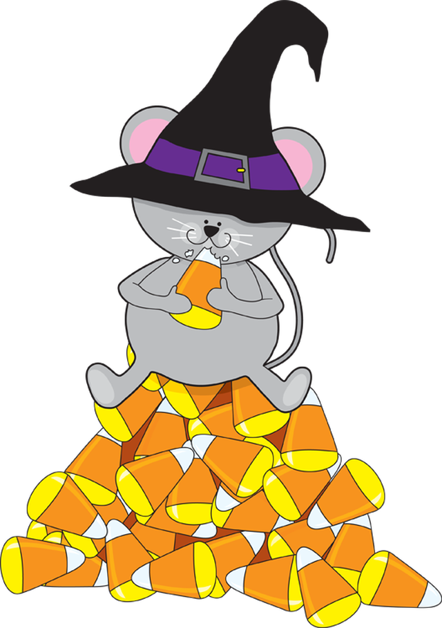 Clip Art Of A Mouse Eating Candy Corn   Dixie Allan