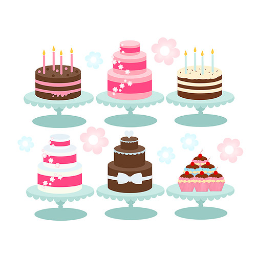 Cute Birthday Cake Clipart