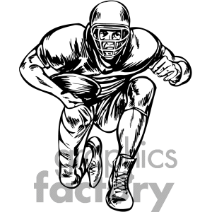 Free Quarterback In A Huddle Clipart Image Picture Art   374593
