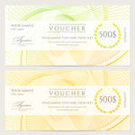 Gift Certificate Voucher Coupon Template With Sparkling Twinkling