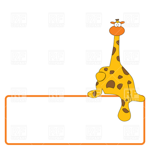 Giraffe Design Plants And Animals Download Royalty Free Vector Clip