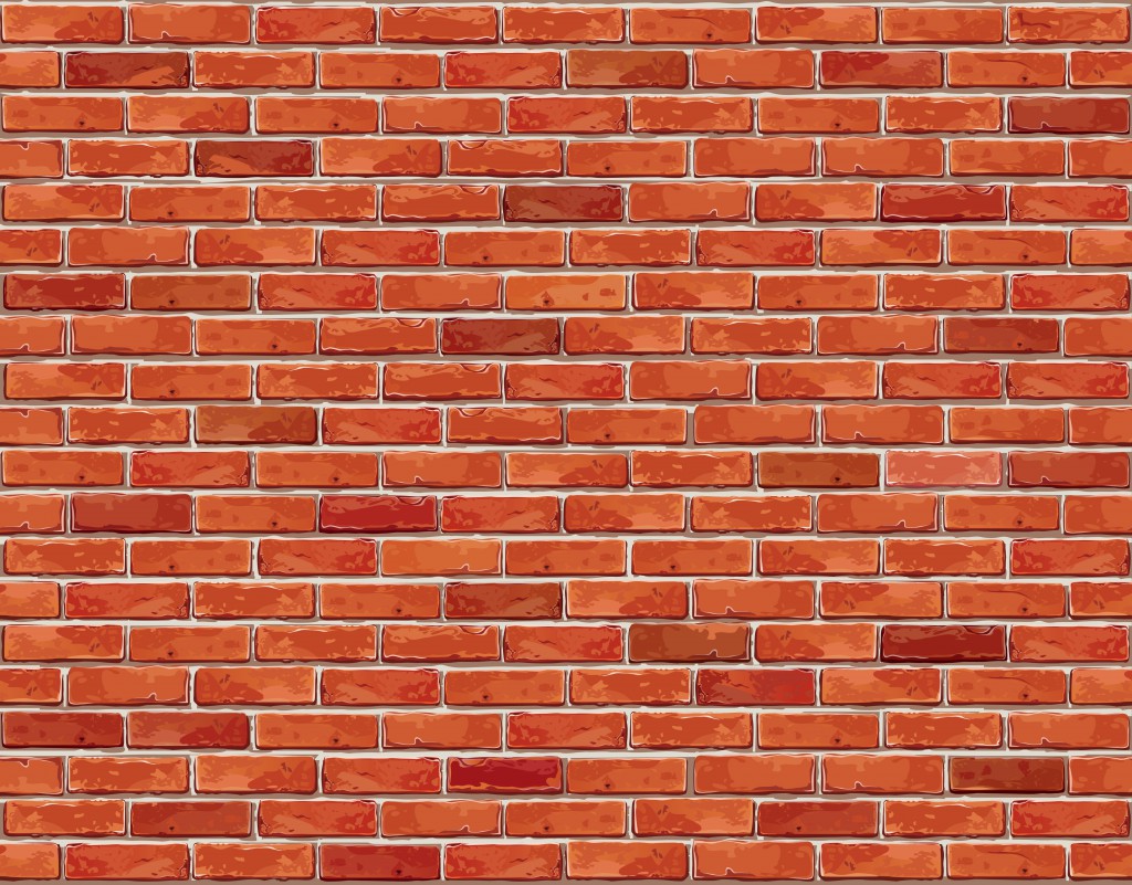 Red Brick Wall Seamless Vector Illustration Background   Texture Red
