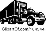 Royalty Free Rf Clipart Illustration Of A Black And White Driving Big