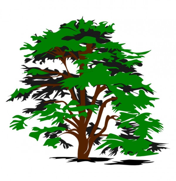 Simple Nature Tree Vector Clipart   Free Psd Download