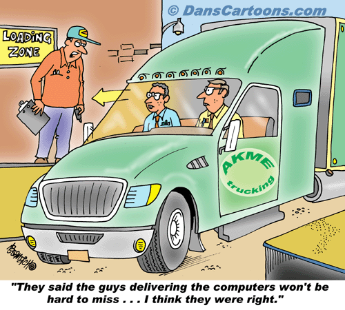 Trucker Trucking Cartoon 44 A Cartoon Image And Funny Joke In The