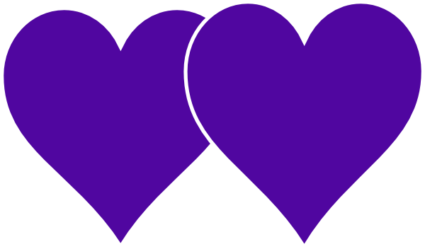 Two Hearts Clipart Black And White Two Hearts Lined In White Hi Png