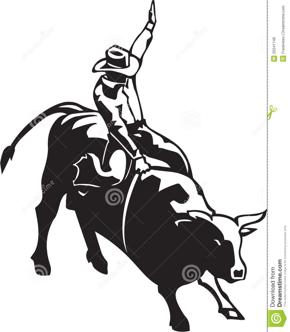 Bull Rider Royalty Free Stock Image 20241746 Clipart