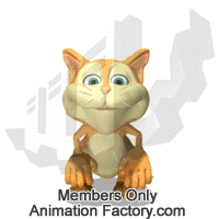 Cat With Surprised Look Animated Clipart