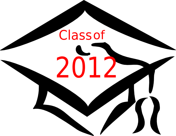 Class Of 2012 Graduation Cap Clip Art At Clker Com   Vector Clip Art