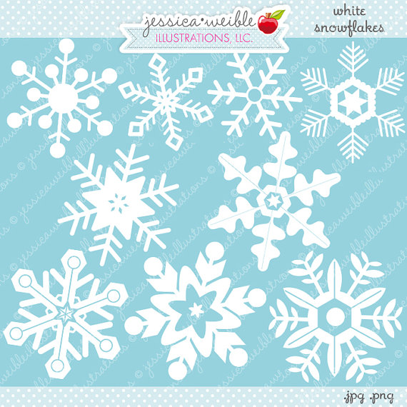 Clipart   Snow Snowflake Clipart By Jw Illustrations   Catch My Party