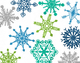 Cute Snowflake Clipart Glitter Snowflake Clip Art In