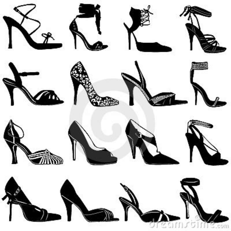 Fashion Women Shoes Vector Stock Photo   Image  4468960