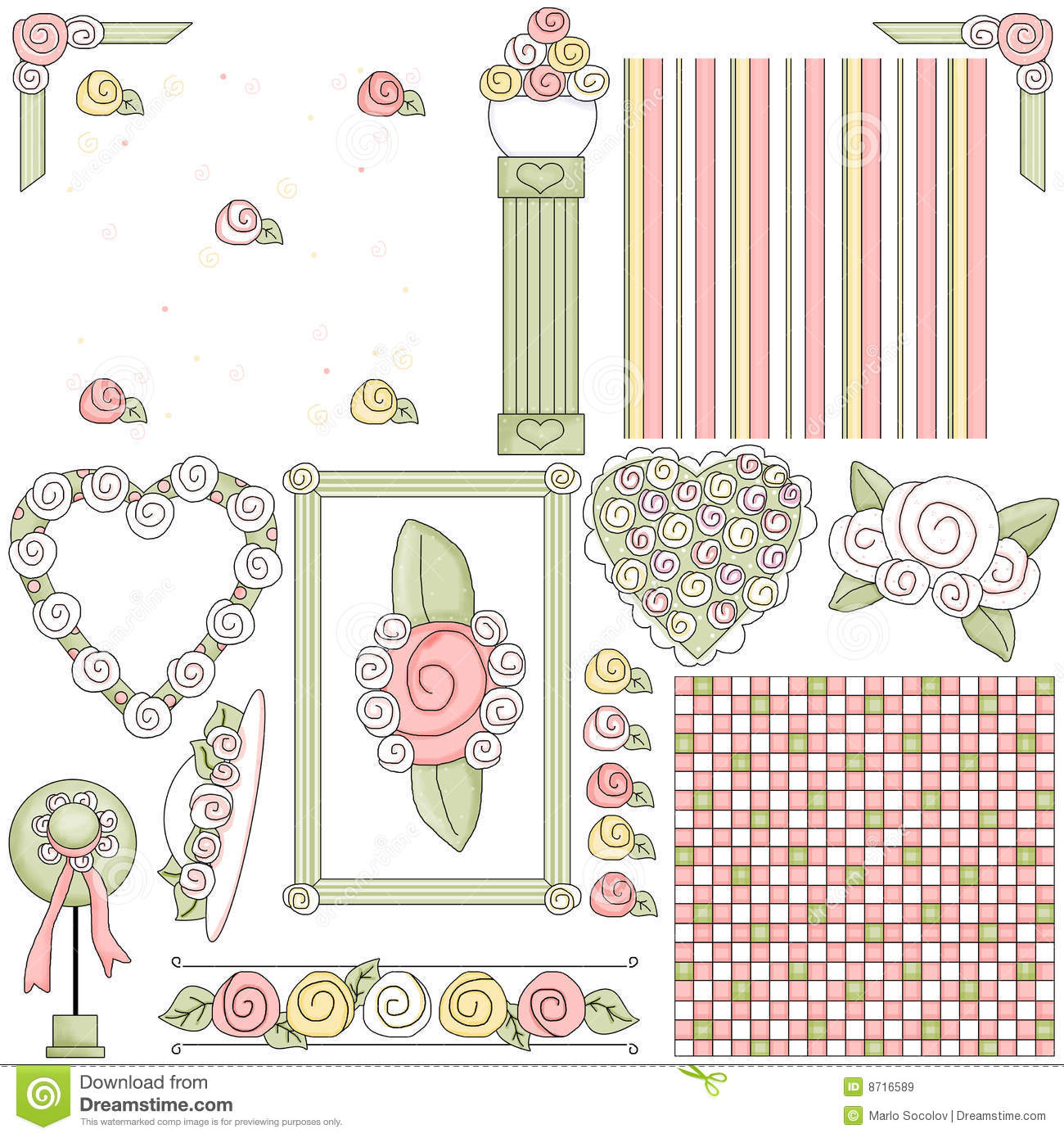     Free Stock Images  Victorian Shabby Chic Clipart  Image  8716589