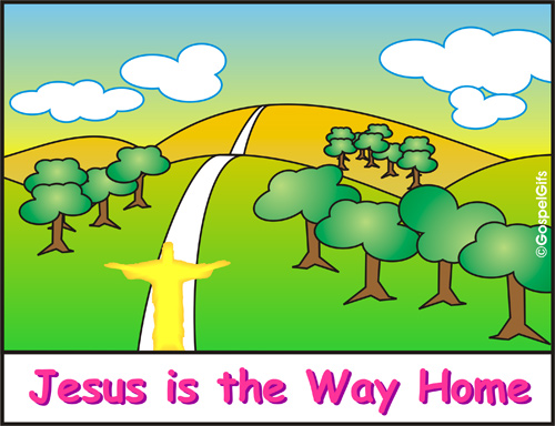 Illustration  Jesus Is The Way Home