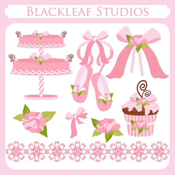 Items Similar To Girly Shabby Chic Clipart Set Digital Download Images